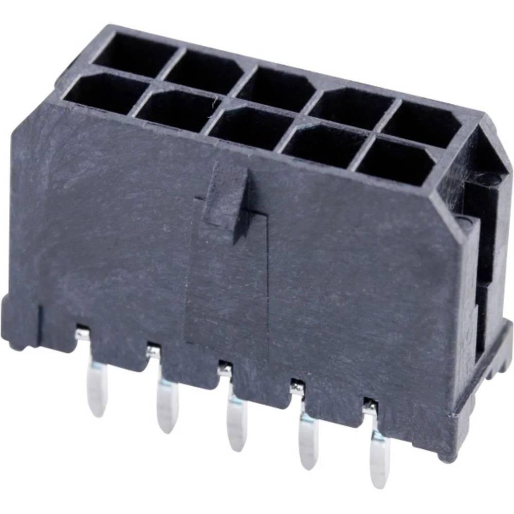 Molex 430451013 Micro-Fit 3.0 Vertical Header, 3.00mm Pitch, Dual Row, 10 Circuits, with PCB Polarizing Peg, Gold, Glow-W slika