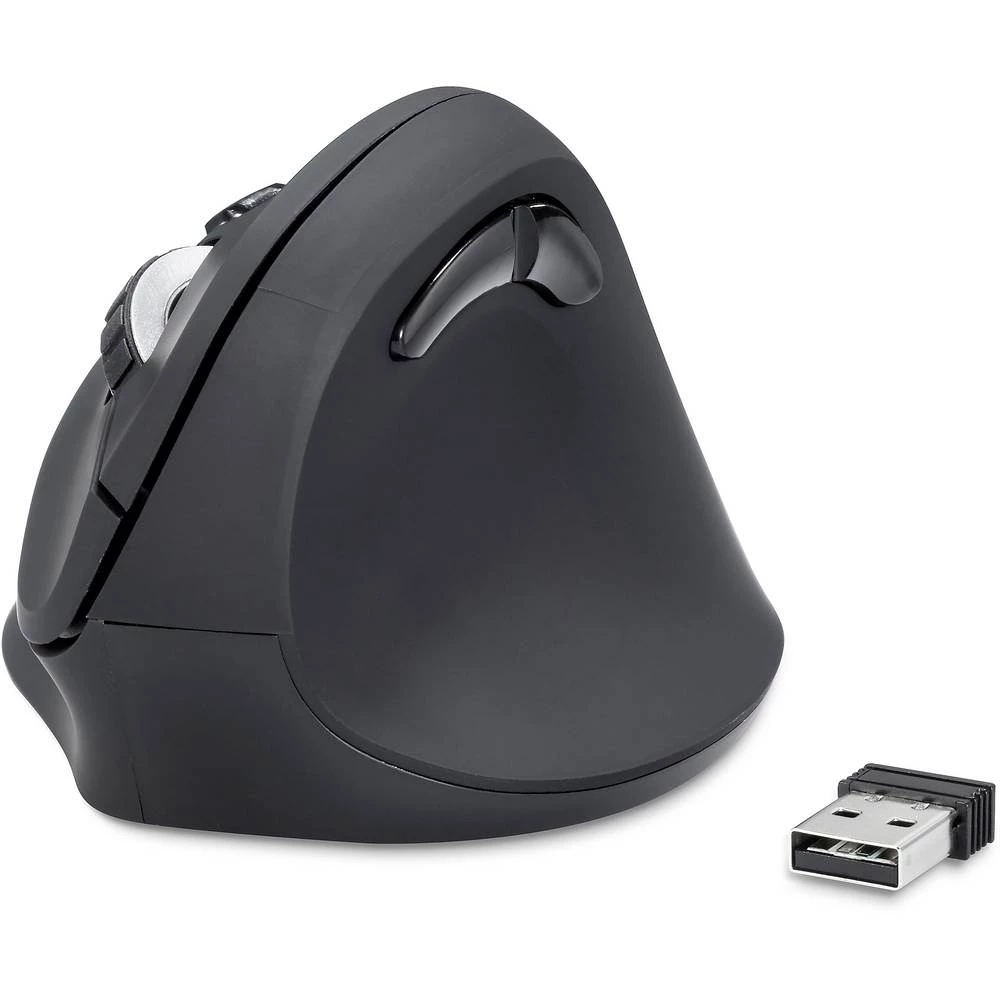 Renkforce RF-WM-110 bežično ergonomski miš optički ergonomski crna slika