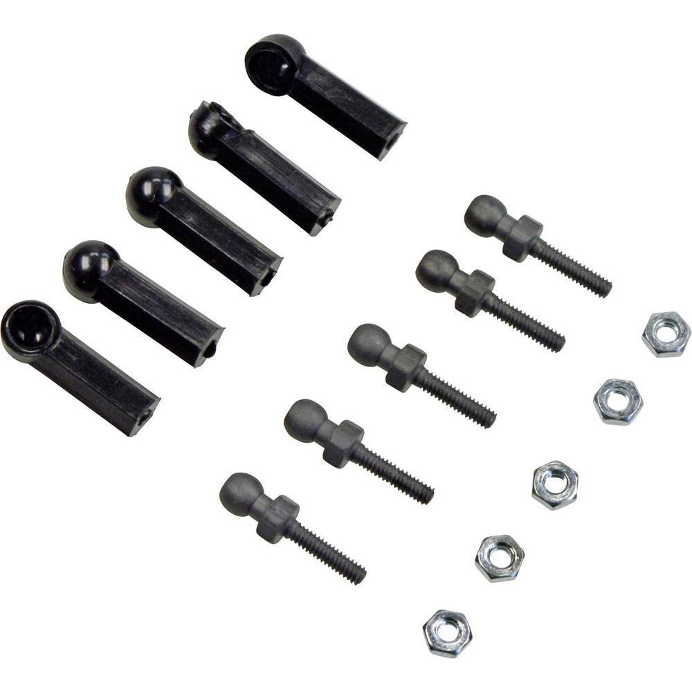 Carson Modellsport 500907587 Set M2 kuglastih glava/posuđa, čelik 5 ST slika