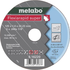 Metabo 616220000 Flexiarapid super za brušenje 125 mm 22.23 mm 25 St. slika