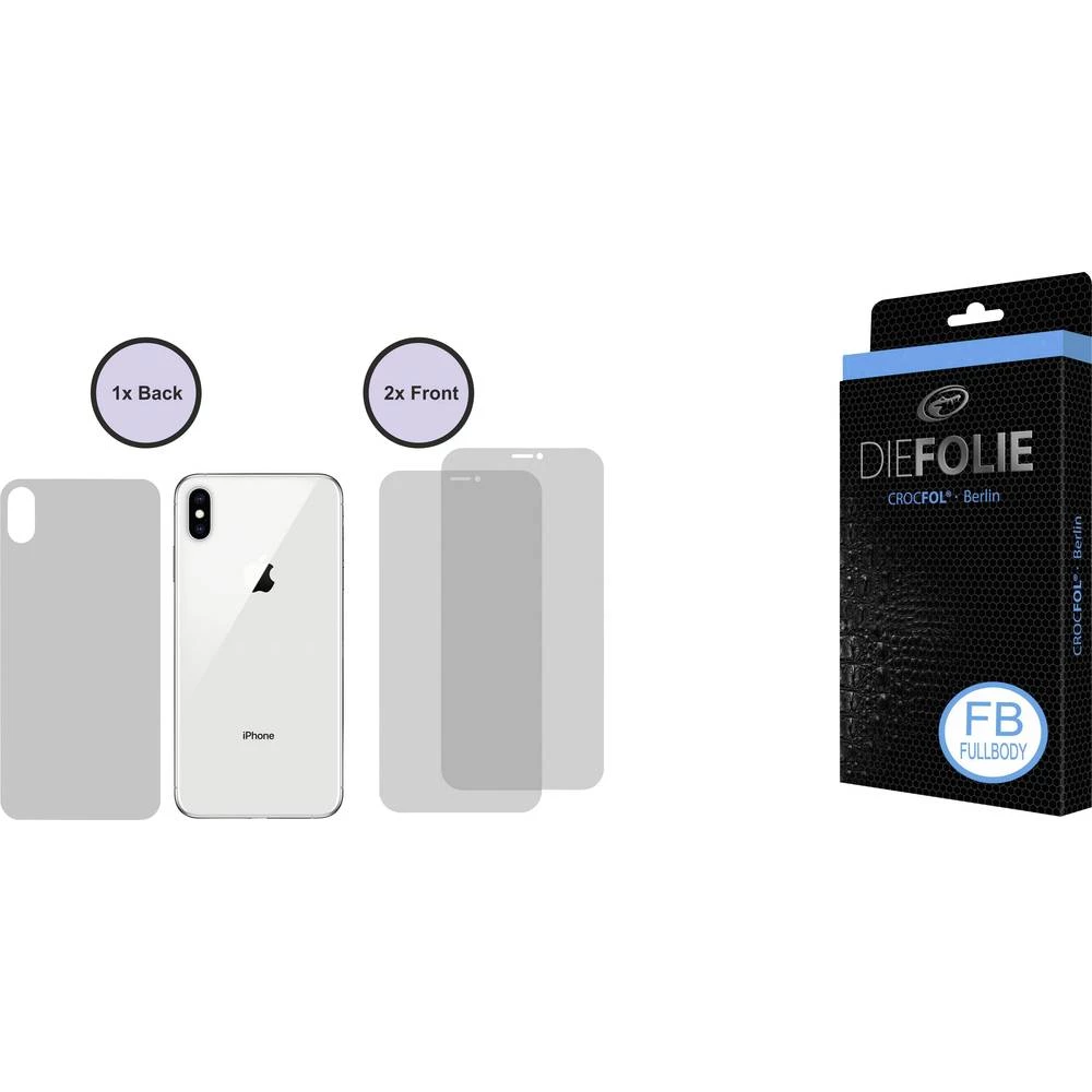 Crocfol DF4918-FB Zaštitna folija zaslona Pogodno za: Apple iPhone XS 1 ST slika
