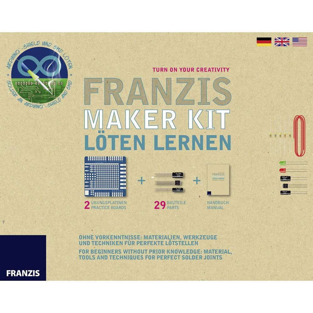 Paket za učenje Franzis Verlag Maker Kit Löten Lernen 65318 Iznad 14 godina slika