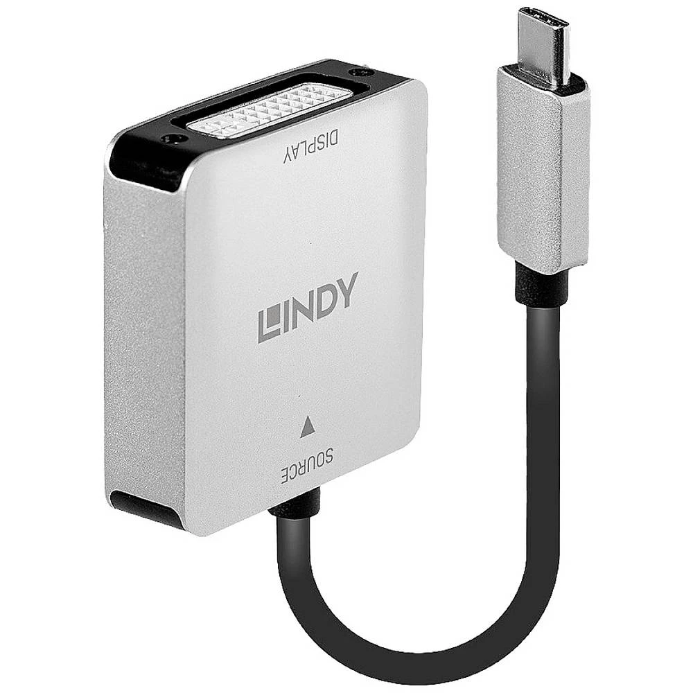 LINDY USB-C™ pretvarač [1x muški konektor USB-C™ - 1x ženski konektor dvi, 24 + 5 polova] slika