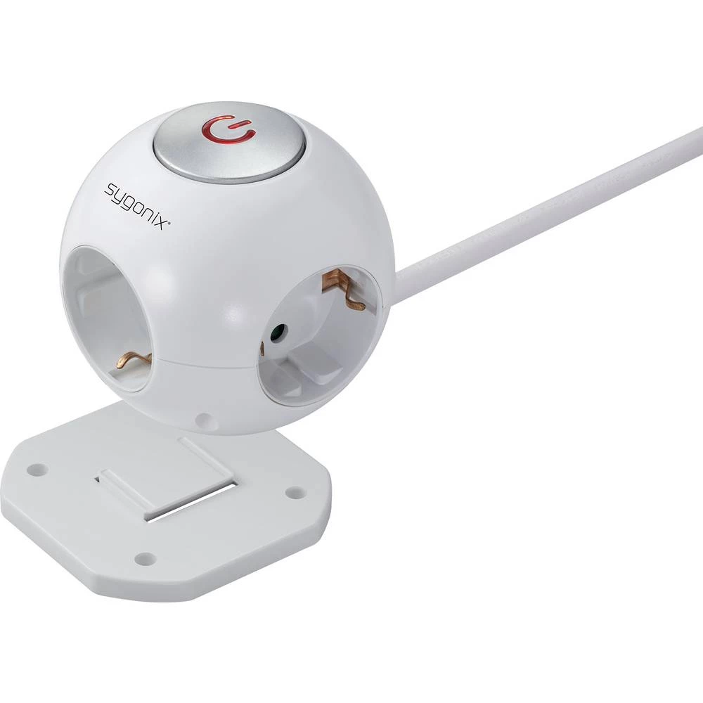 Sygonix SY-4535064 kutija s priključkom bijela utičnica 1 St. slika