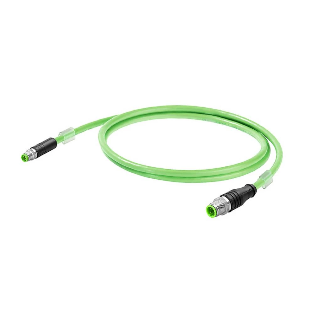 PROFINET kabel (sastavljen), M12 D-Code IP 67 pinova ravno, M8 D-Code IP67 pinova parni broj: 4 Weidmüller 2859780050 utični konektor za senzor/aktivator, konfekcionirani     1 St. slika