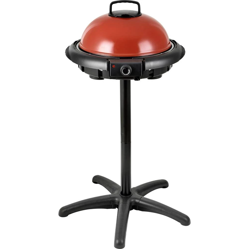 Električan, Loptasti Električni roštilj TKG Team Kalorik TKG GRB 1003 Sa postoljem Površina roštilja (promjer)=340 mm Crno-crven slika