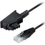 Maxtrack telefon priključni kabel [1x muški konektor TAE-F - 1x LAN (10/100 MBit/s)] 3.0 m crna