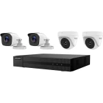 Analogni, AHD, HD-CVI, HD-TVI Set sigurnosne kamere 4-kanalni Sa 4 kamere 1920 x 1080 piksel HiWatch HWK-T4142MH-MP 301501246