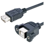 Lyndahl USB kabel USB 2.0 USB-B utičnica, USB-A utičnica 0.2 m crna  LKPK007