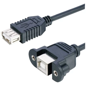 Lyndahl USB kabel USB 2.0 USB-B utičnica, USB-A utičnica 0.2 m crna  LKPK007 slika