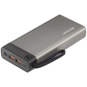 VOLTCRAFT PB-20-PD3.0 powerbank (rezervna baterija) 20000 mAh Power Delivery 3.0 LiPo  sivo-crna prikaz statusa slika