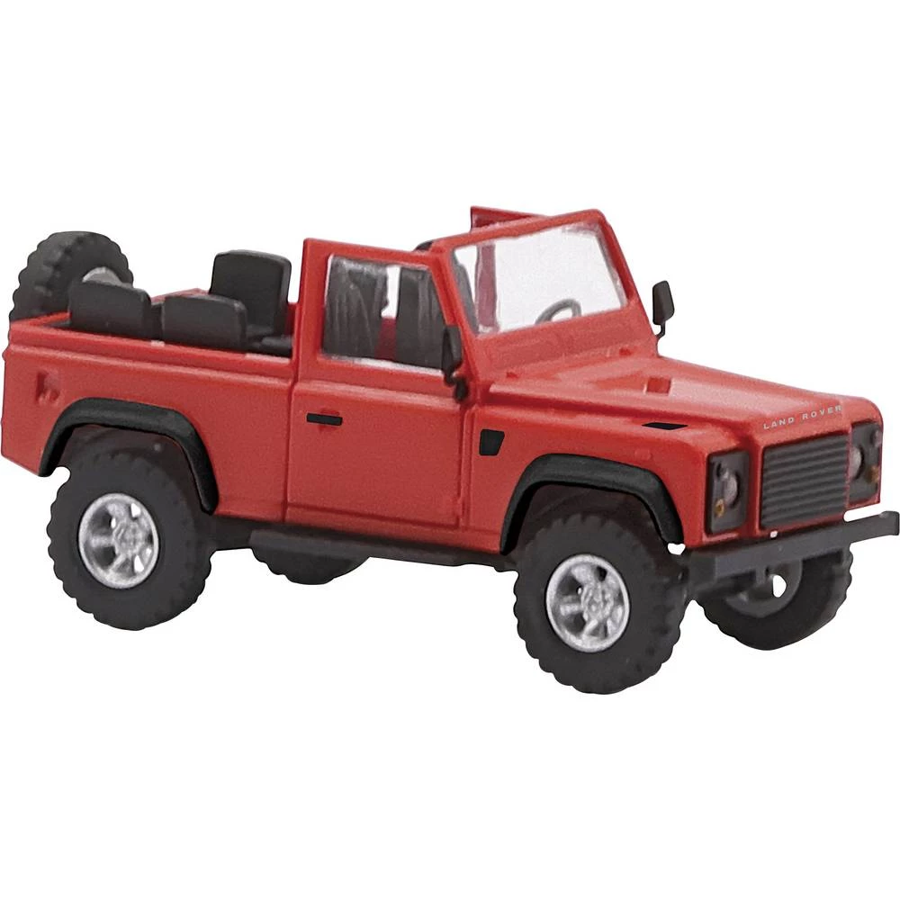 Busch 54390 h0 model automobila Land Rover Defender 90 otvoreni, crveni slika