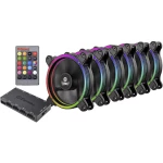 Ventilator za PC kućište Enermax 6x Kit T.B. RGB Crna, RGB (Š x V x d) 120 x 120 x 25 mm