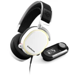 Igraće naglavne slušalice sa mikrofonom USB, 3,5 mm priključak Sa vrpcom Steelseries ARCTIS PRO+ GAME DAC Preko ušiju Bijela, Cr