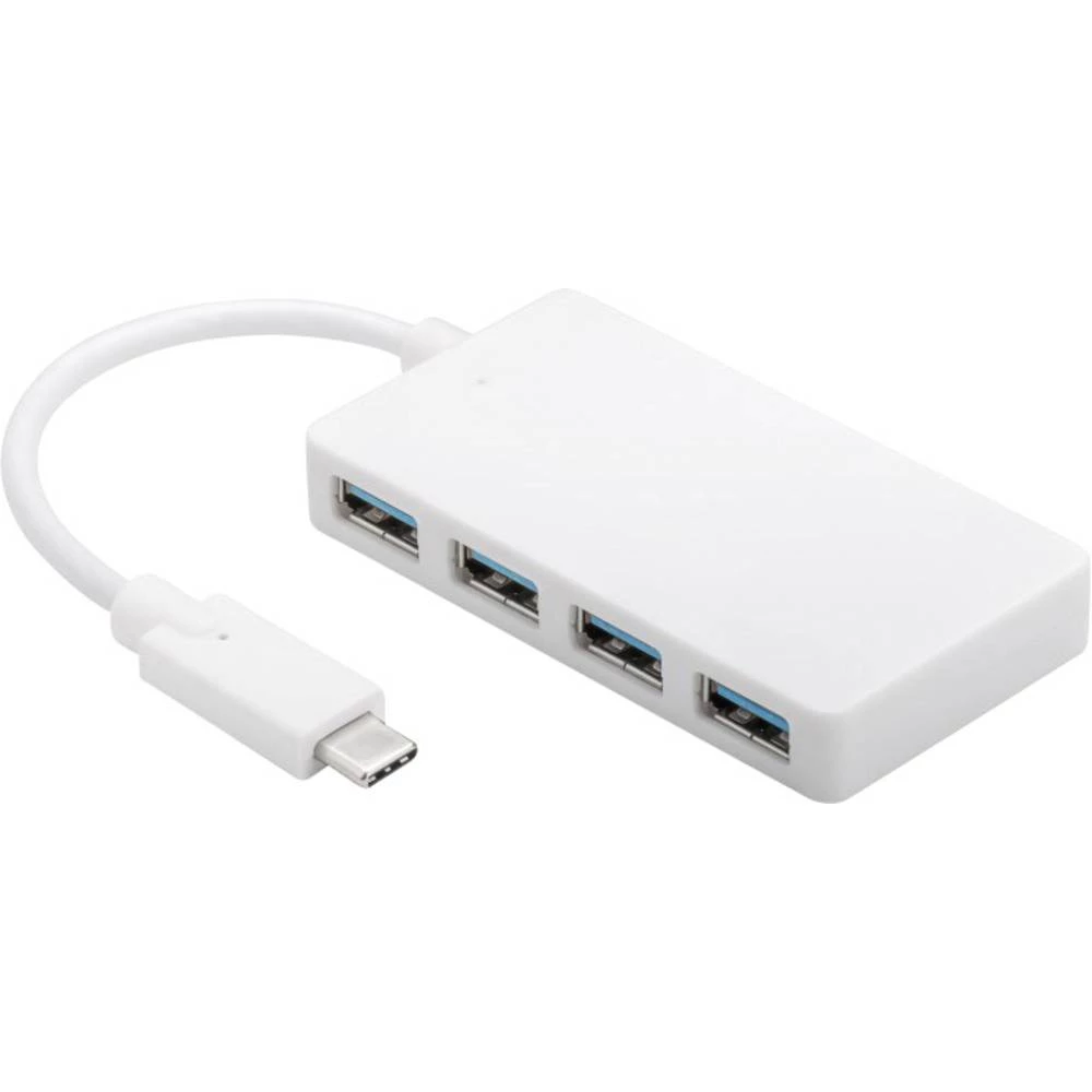 Goobay 66274 4 ulaza USB 3.0 Hub Sa USB-C utikačem Bijela slika