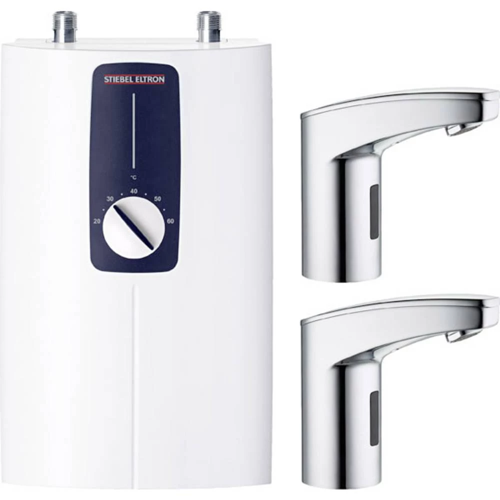 Stiebel Eltron 239107 Pretočni bojler DCE + 2x WSH 10 ATT.CALC.EEK: A (A - G) Elektronički 11 kW, 13.5 kW 20 Do 60 °C slika