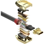 LINDY HDMI priključni kabel HDMI-A utikač, HDMI-A utikač 15.00 m siva 37867  HDMI kabel