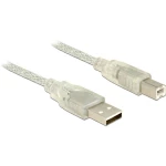 Delock USB kabel USB 2.0 USB-A utikač, USB-B utikač 1.50 m siva 83893