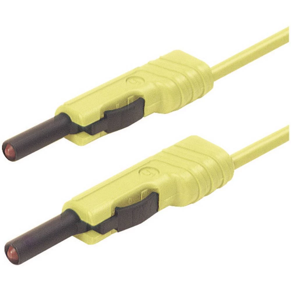 4 mm test lead, contact-protected, stackable, 25 cm slika