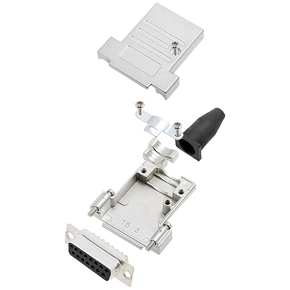 Višestruki ženski konektor D-SUB komplet 180 ° Broj polova: 15 Lemni kup encitech DTSL15-SJSRG-T-DMS-K 1 ST slika