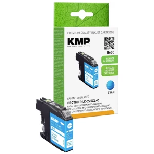 KMP patrona tinte zamijenjen Brother LC225XLC kompatibilan pojedinačno cijan B63C 1530,4003 slika