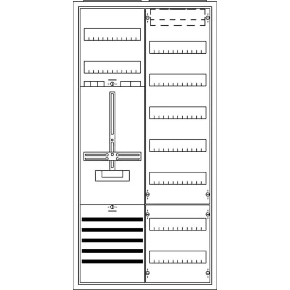 Striebel & John 2CPX035805R9999 KS215 ormar za brojilo   Broj redova = 2 slika