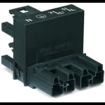 WAGO WAGO GmbH & Co. KG mrežni h razdjelnik mrežni adapter - mrežni konektor, mrežni konektor Ukupan broj polova: 4 crna