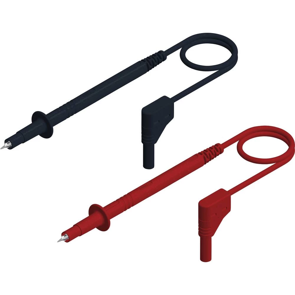 Komplet sigurnosnih mjernih vodova [4 mm utikač - 4 mm utikač] 1 m Crvena, Crna SKS Hirschmann PL 2600 SIL S W SET slika