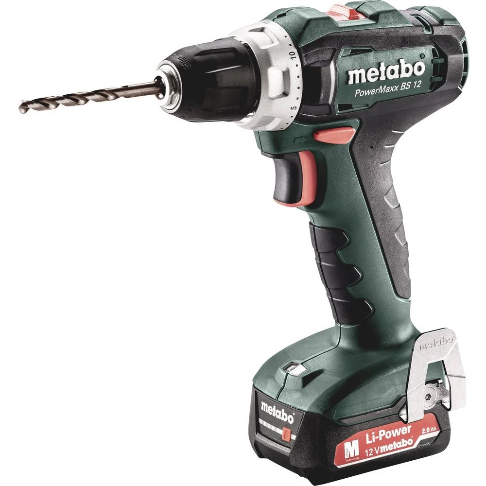 Metabo PowerMaxx BS 12 akumulatorska bušilica 12 V 2.0 Ah li-ion uklj. akumulator slika