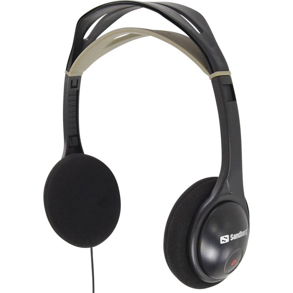 HiFi Naglavne slušalice Sandberg HeadPhone Standard Na ušima Crna slika