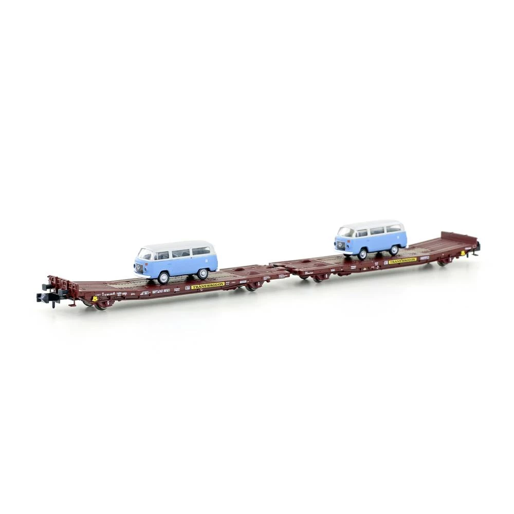 Hobbytrain H23782 N ravno vozilo TWA 800A Ladks sa 2x VW T2 Transwaggon slika