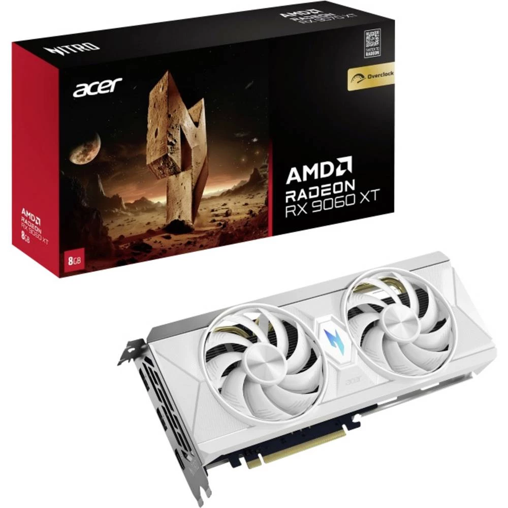 Acer grafička kartica AMD Radeon RX 9060 XT AMD Radeon™ RX 9060 XT Series 8 GB GDDR6-VRAM PCIe HDMI™, DisplayPort slika