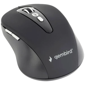 Gembird  miš Bluetooth® optički crna 6 Tipke 800 dpi, 1600 dpi slika