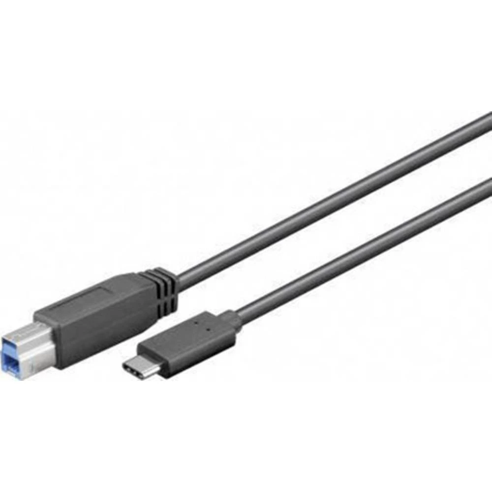 Goobay USB 3.0 Priključni kabel [1x Muški konektor USB 3.0 tipa B - 1x Muški konektor USB-C&trade;] 1 m Crna slika
