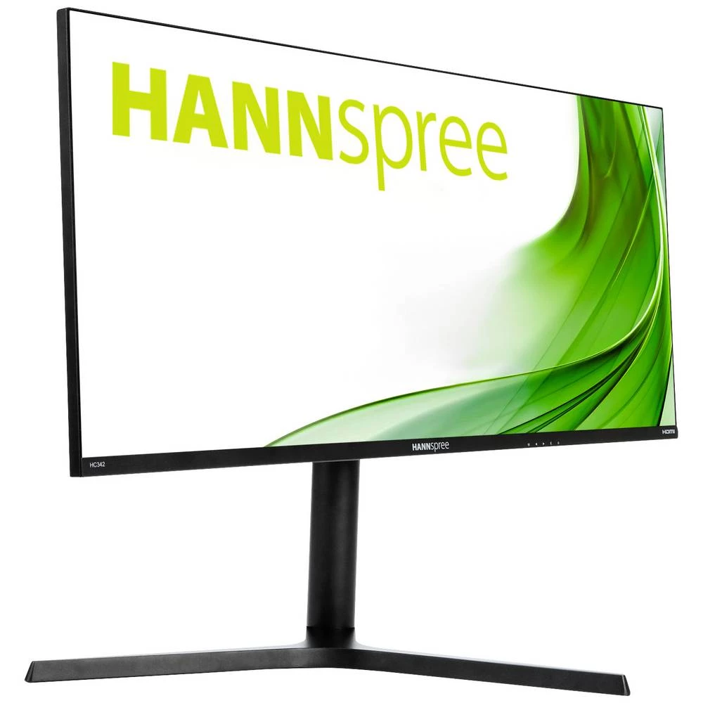 Hannspree HC342PFB led zaslon 86.4 cm (34 palac) Energetska učinkovitost 2021 E (A - G) 3440 x 1440 piksel UWQHD 5 ms HDMI™, DisplayPort, slušalice (3.5 mm jack) ADS LED slika