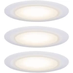 Premium LED ugradna svjetiljka Dim to Warm Suon osnovni set IP44 okrugla 90mm 3x6.5W 3x480lm 230V 2000 - 2700K saten, bijela Paulmann  LED ugradno svjetlo za kupaonicu 3-dijelni komplet    19.5 W  ...