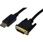 Digitus DisplayPort / DVI Priključni kabel [1x Muški konektor DisplayPort - 1x Muški konektor DVI, 24 + 1 pol] 1.8 m Crna