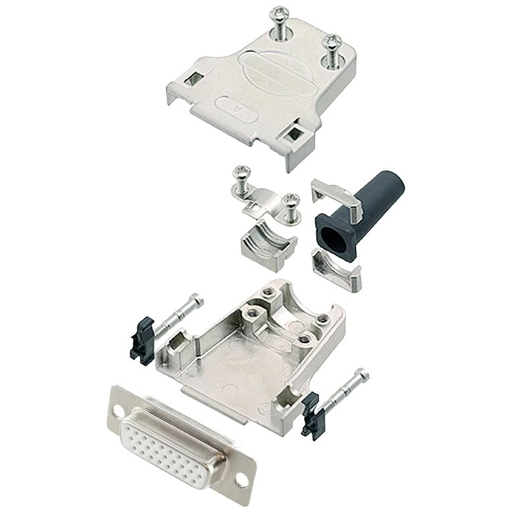 Višestruki ženski konektor D-SUB komplet 180 ° Broj polova: 26 Lemni kup encitech DTZF15-HDS26-W-K 1 ST slika