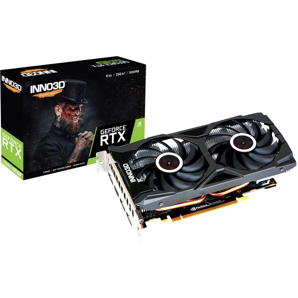 Inno 3D grafička kartica Nvidia GeForce RTX 2060Super Twin X2 8 GB GDDR6-RAM PCIe  HDMI™, DisplayPort navijena slika