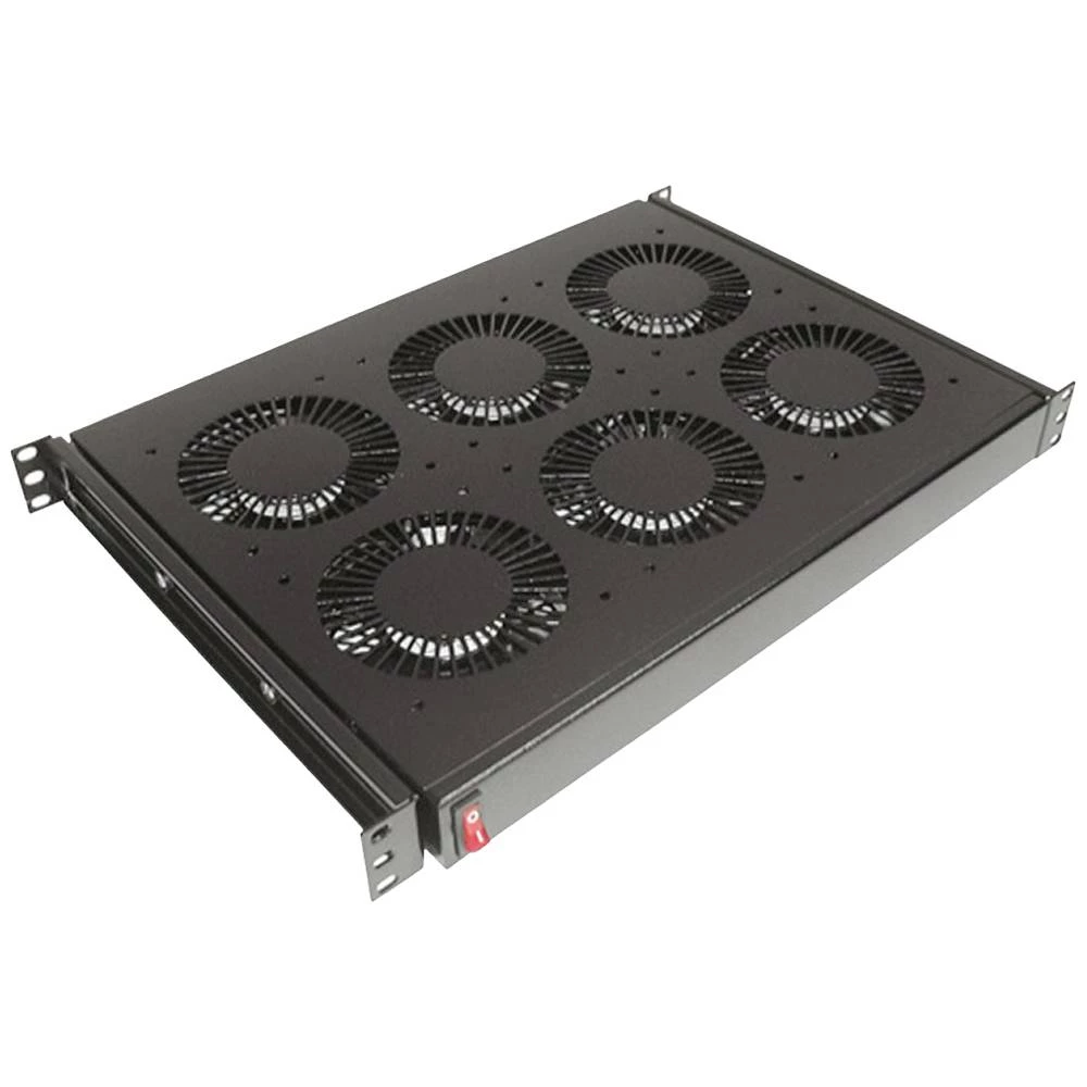 Conteg 26205071 19 palac ugradbeni ventilator za mrežni ormar crna slika