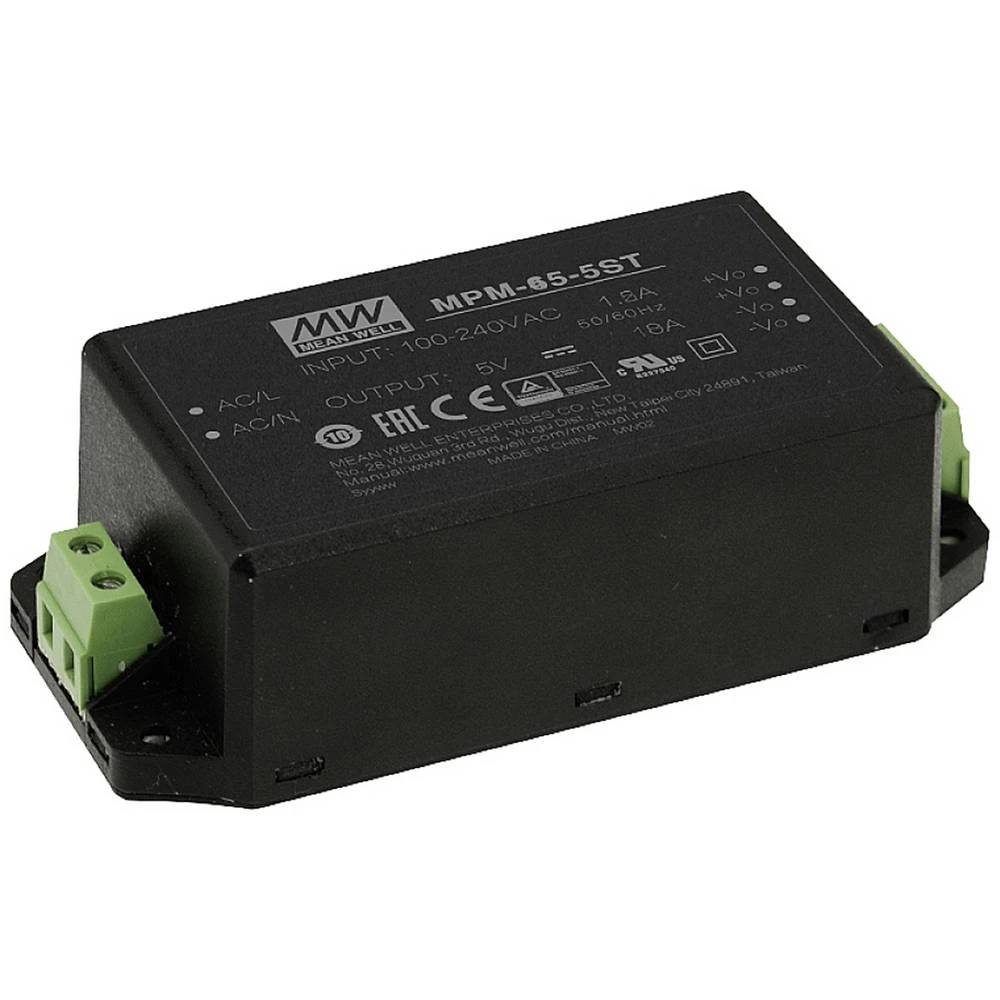 Mean Well MPM-65-15ST ugradbeni AC/DC adapter napajanja 4.33 A 65 W 15 V/DC slika