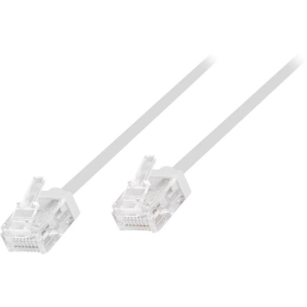 LogiLink CQ3111U RJ45 mrežni kabel, Patch kabel CAT 6a U/UTP 20.00 m bijela iznimno tanak, visokofleksibilan, vatrostala slika