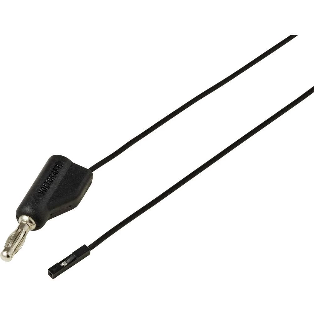 VOLTCRAFT MSL-315 schwarz mjerni vod utikač 4 mm utičnica 0.64 mm 1 m crna 1 kom. slika