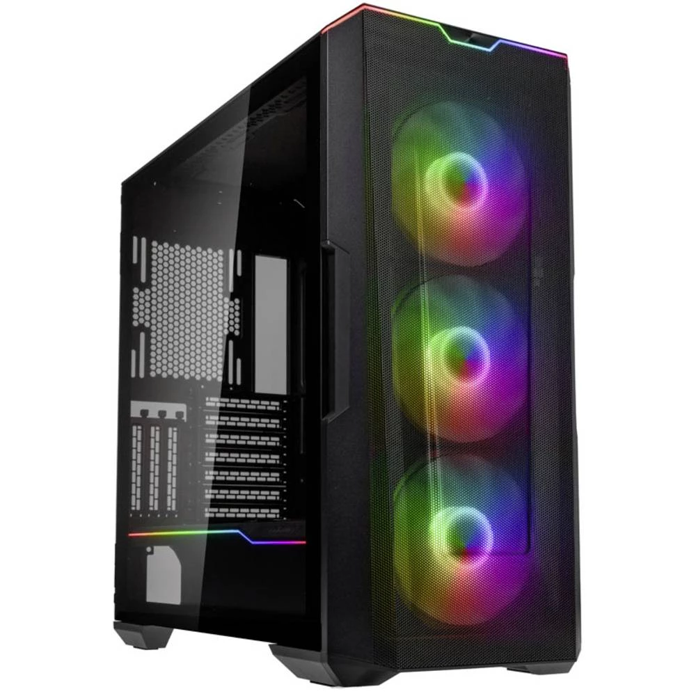 Phanteks PHANTEKS Eclipse G500A D-RGB Midi-Tower, Tempered Glass - schwarz midi-tower kućište  , kućište za igraće računalo crna slika