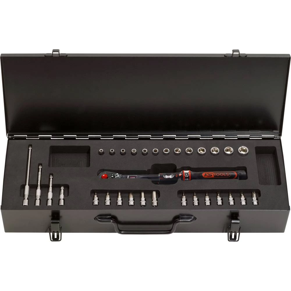 1/4&quot, ERGOTORQUE® set moment ključeva s preciznom čegrtaljkom, 5-25 Nm, 31 kom KS Tools 516.1515 516.1515 momentni ključ set slika