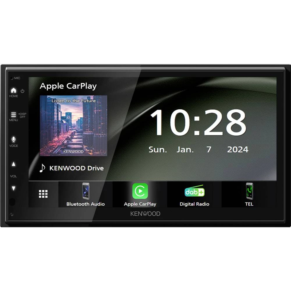 Kenwood dvostruki DIN multimetijski player Android Auto™, Apple CarPlay, DAB + tuner, priključak za stražnje kamere slika