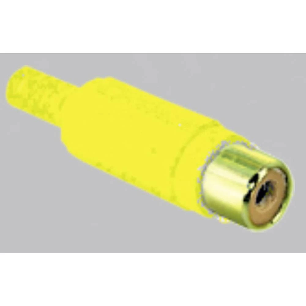 Činč konektor Konektor, ravni Broj polova: 2 Mono Žuta BKL Electronic 1 ST slika