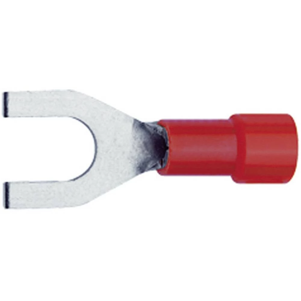 Klauke 620C4 viljuškasta kabelska stopica 0.50 mm² 1 mm² Otvor Ø=4.3 mm izolirani dio crvena 1 St. slika