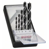 Bosch Accessories 2607010527 drvo-spiralno svrdlo-komplet 5-dijelni 4 mm, 5 mm, 6 mm, 8 mm, 10 mm  cilinder 1 Set