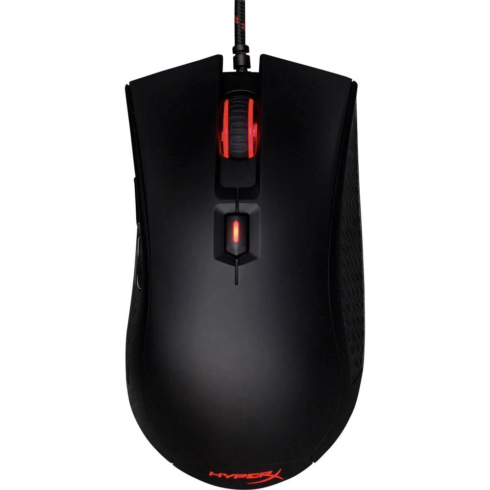 HyperX PulseFire USB gaming miš Optički Ergonomski, Osvjetljen Crna slika
